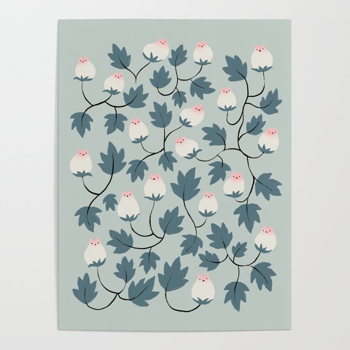 Cat and Plant 77 Poster Gallery Image 1