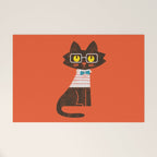 Fitz - Preppy cat Welcome Mat Gallery Image 1