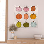 Rainbow Pumpkins Wall Tapestry Gallery Image 2