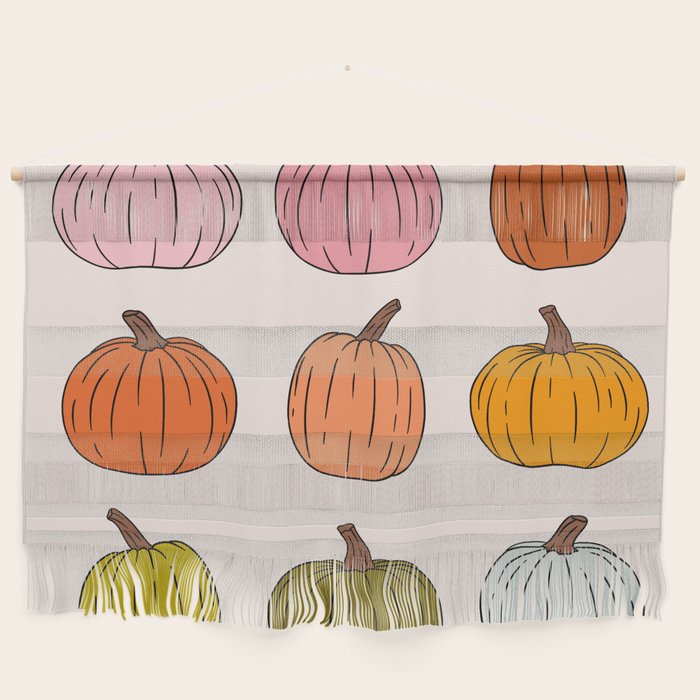 Rainbow Pumpkins Wall Hanging Gallery Image 1