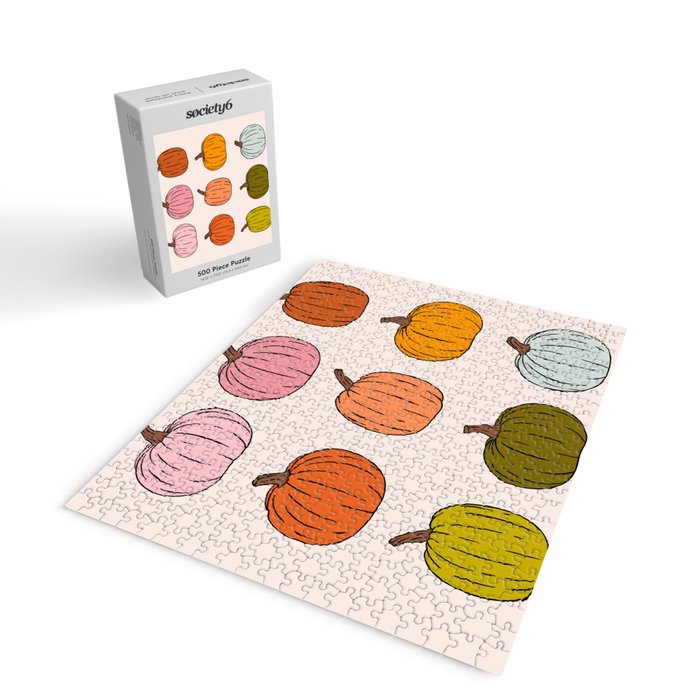 Rainbow Pumpkins Jigsaw Puzzle Gallery Image 2