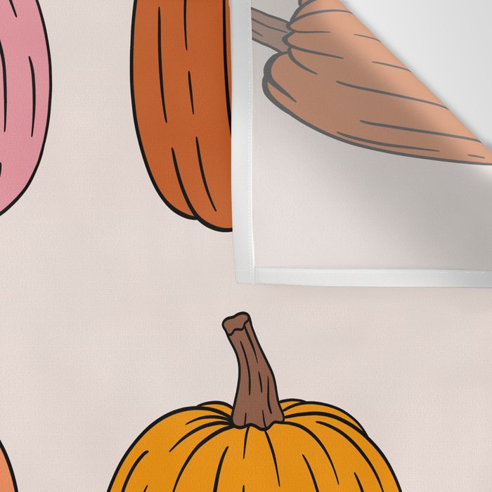 Rainbow Pumpkins Wall Tapestry Gallery Image 3
