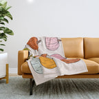 Rainbow Pumpkins Throw Blanket Gallery Image 1