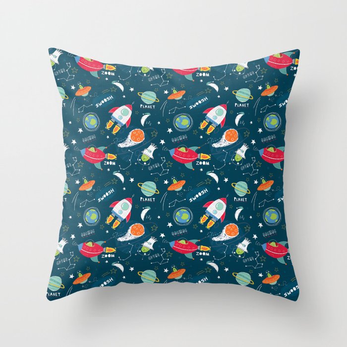 Blast Off!! Throw Pillow Gallery Image 6