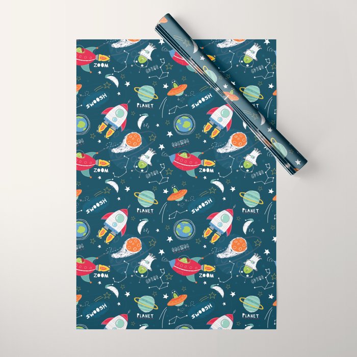Blast Off!! Wrapping Paper Gallery Image 1