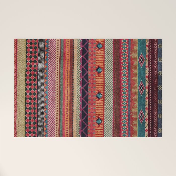 Oriental Traditional Rug Artwork Design C13 Welcome Mat Gallery Image 1