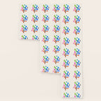 'Possibilities' Mid Century Modern Minimalist Paper Collage Rainbow Colors Wallpaper Gallery Image 3