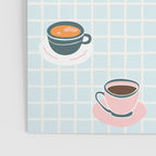 Retro breakfast coffee food pattern Poster Gallery Image 3
