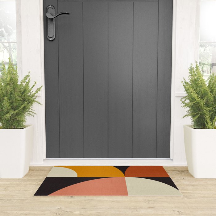 geometric modern mid century Welcome Mat Gallery Image 3