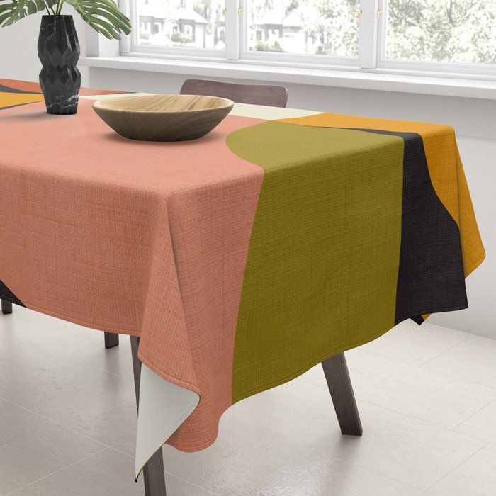 geometric modern mid century Tablecloth Gallery Image 3
