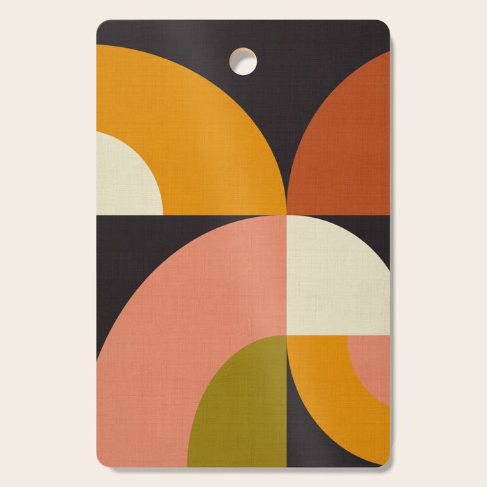 geometric modern mid century Cutting Board Gallery Image 1