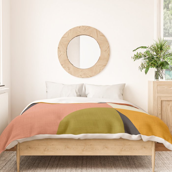 geometric modern mid century Duvet Cover Gallery Image 3