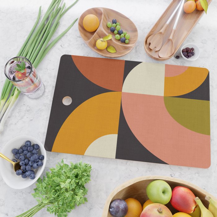 geometric modern mid century Cutting Board Gallery Image 2