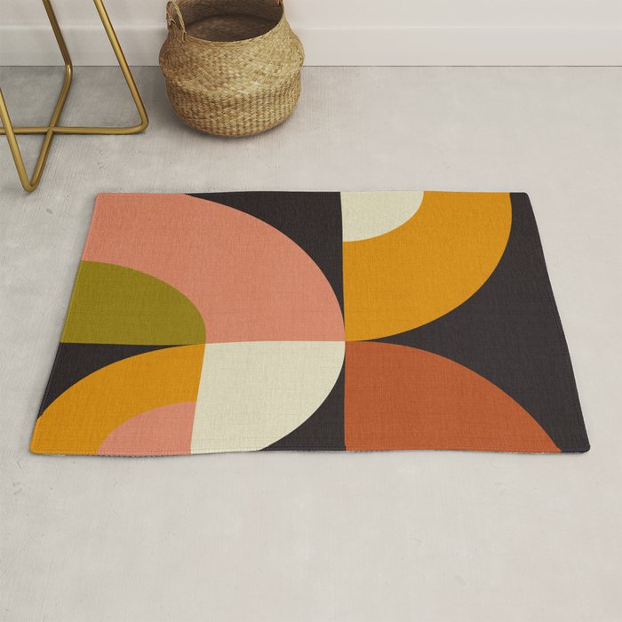 geometric modern mid century Rug Gallery Image 1