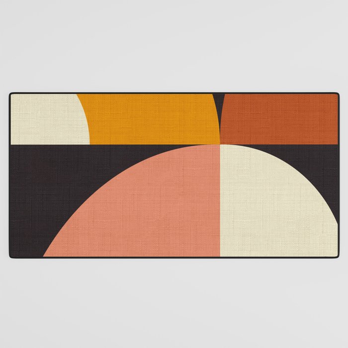 geometric modern mid century Desk Mat Gallery Image 3