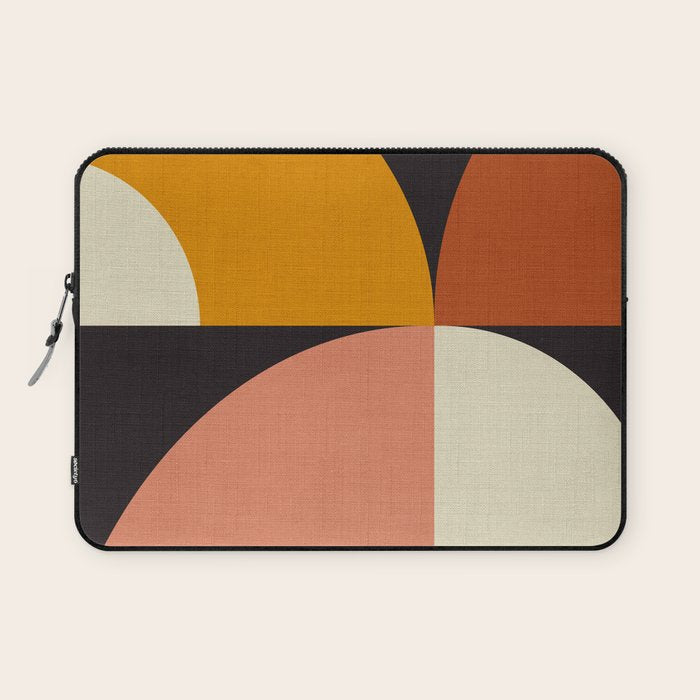 geometric modern mid century Laptop Sleeve Gallery Image 1