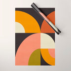 geometric modern mid century Wrapping Paper Gallery Image 1