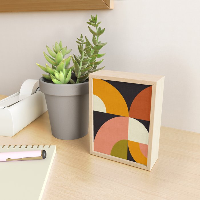 geometric modern mid century Mini Art Print Gallery Image 2