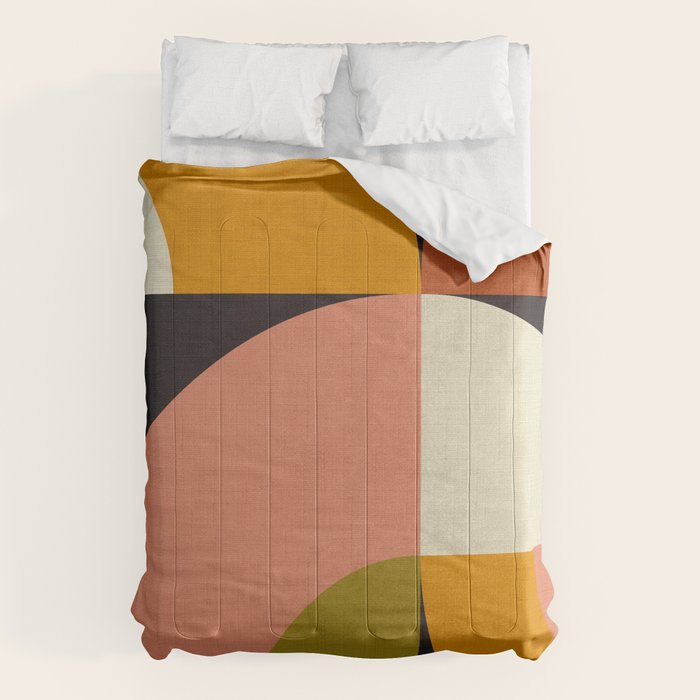 geometric modern mid century Comforter Gallery Image 6