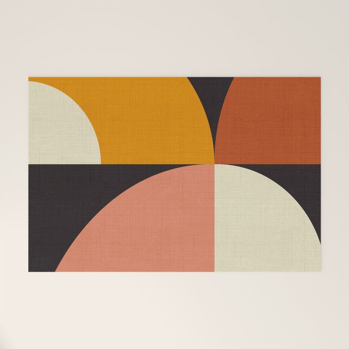 geometric modern mid century Welcome Mat Gallery Image 1