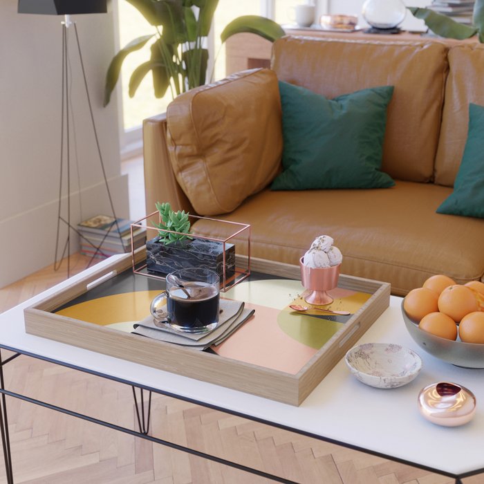 geometric modern mid century Serving Tray Gallery Image 2