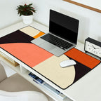 geometric modern mid century Desk Mat Gallery Image 2