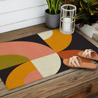 geometric modern mid century Outdoor Rug Gallery Image 2