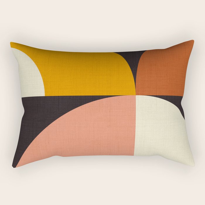 geometric modern mid century Rectangular Pillow Gallery Image 2