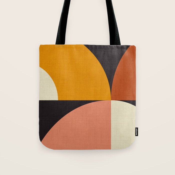 geometric modern mid century Tote Bag Gallery Image 1