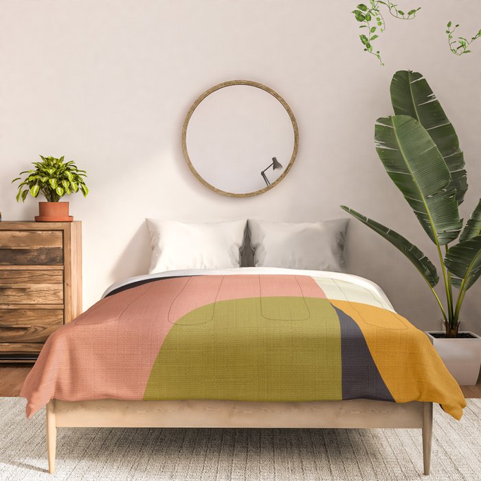 geometric modern mid century Comforter Gallery Image 3