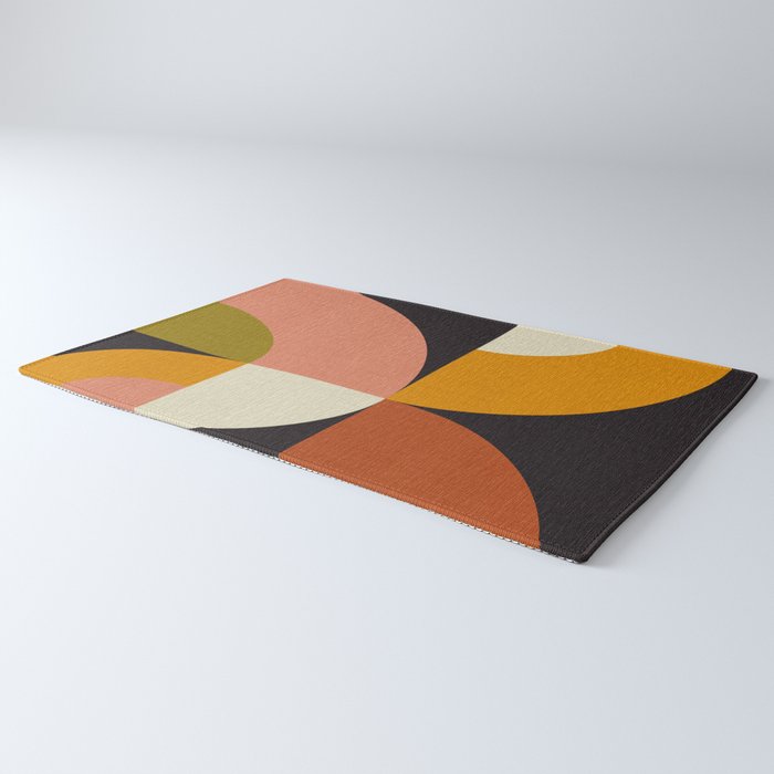 geometric modern mid century Rug Gallery Image 3