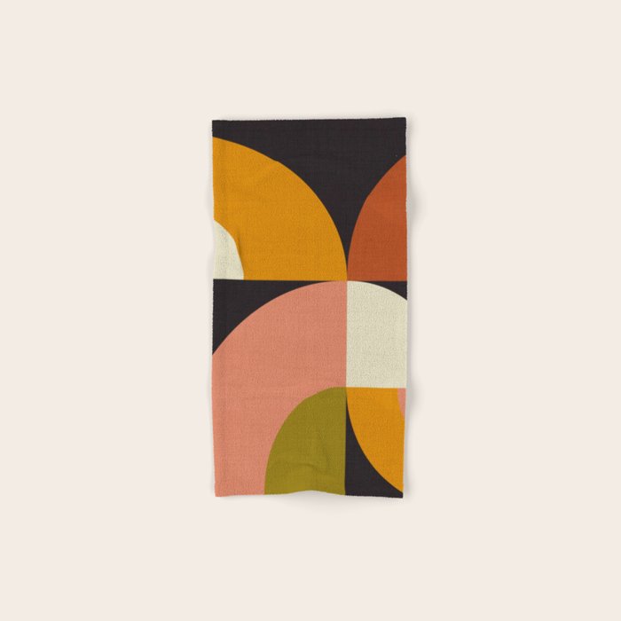 geometric modern mid century Bath Towel Gallery Image 1