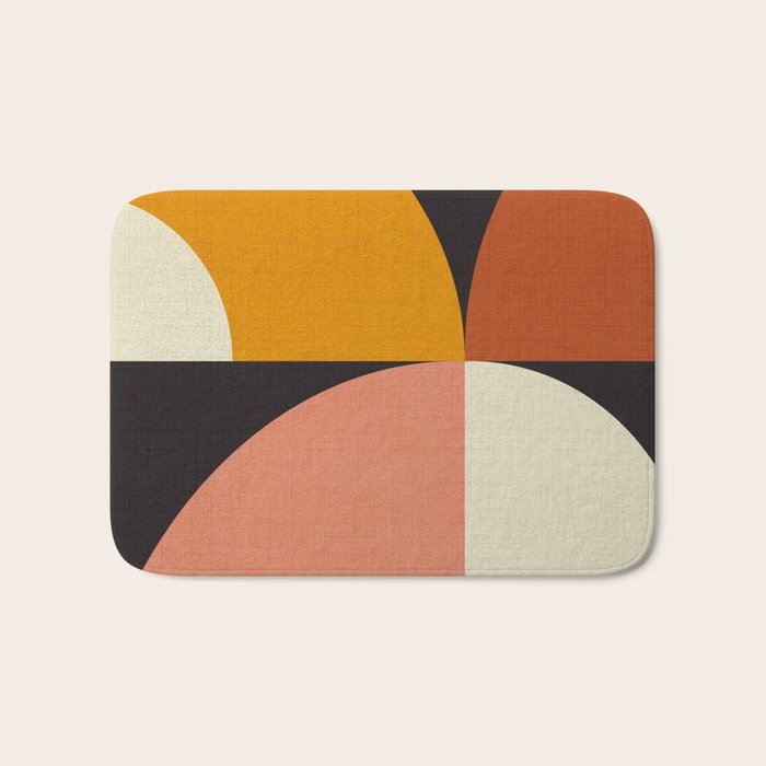geometric modern mid century Bath Mat Gallery Image 1