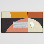 geometric modern mid century Desk Mat Gallery Image 1