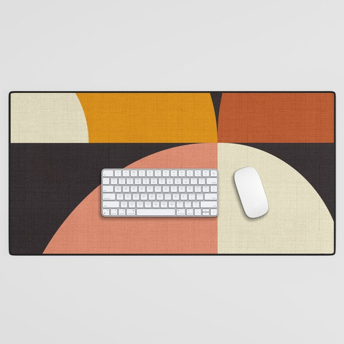 geometric modern mid century Desk Mat Gallery Image 1