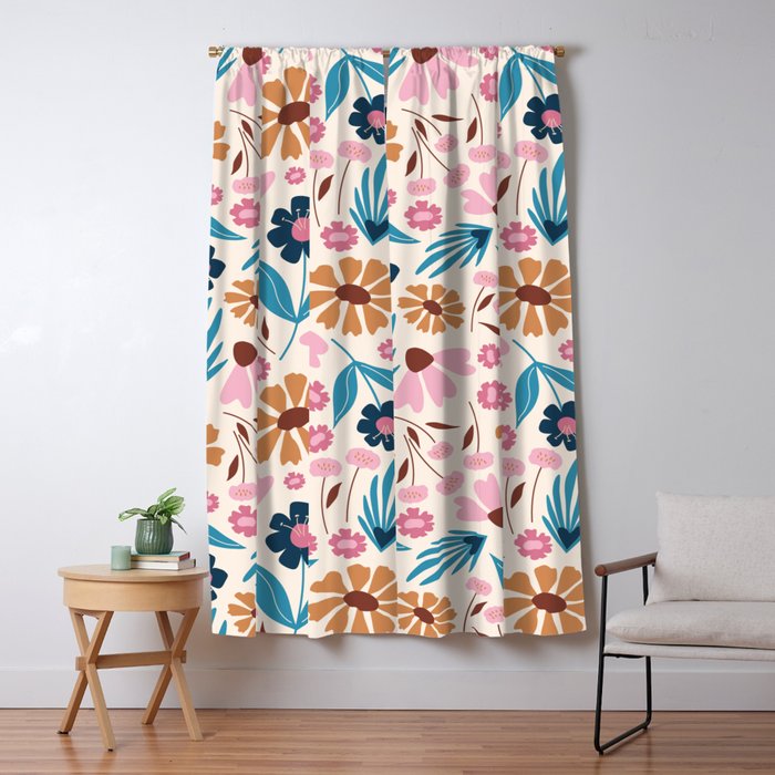 Wild Flowers - Bohemian  Window Curtain Gallery Image 1