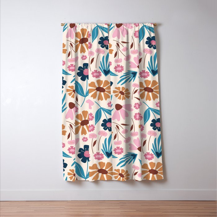 Wild Flowers - Bohemian  Window Curtain Gallery Image 3