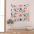 Wild Flowers - Bohemian  Wall Tapestry Gallery Image 2