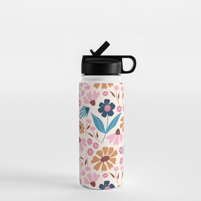 Wild Flowers - Bohemian  Water Bottle Gallery Image 1