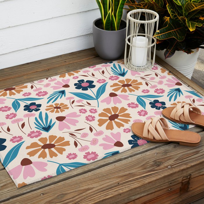 Wild Flowers - Bohemian  Outdoor Rug Gallery Image 2