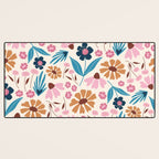 Wild Flowers - Bohemian  Desk Mat Gallery Image 3