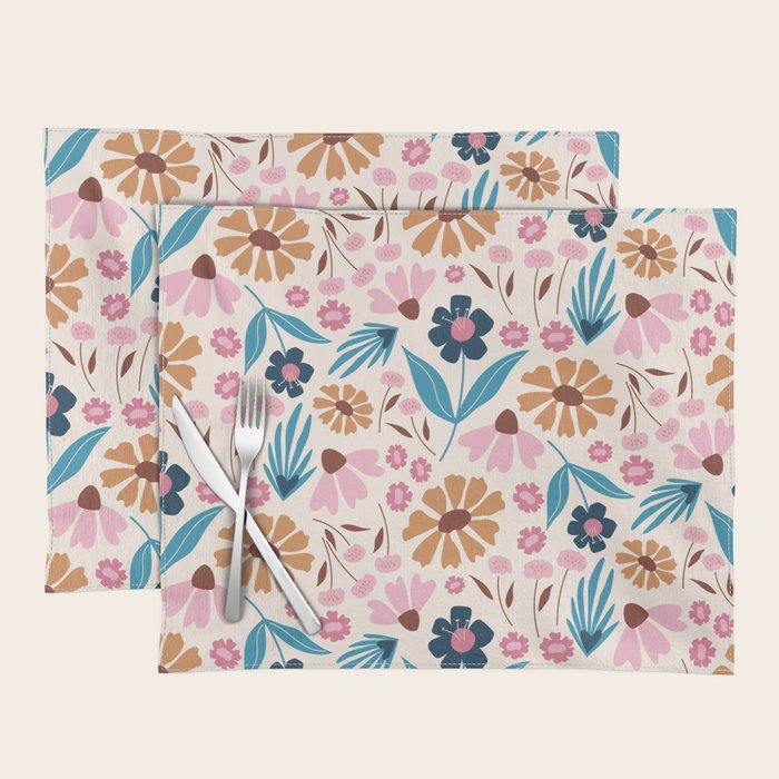 Wild Flowers - Bohemian  Placemat Gallery Image 1