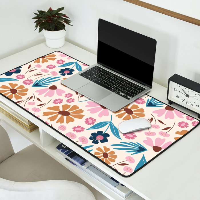 Wild Flowers - Bohemian  Desk Mat Gallery Image 2