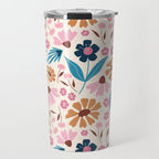 Wild Flowers - Bohemian  Travel Mug Gallery Image 1