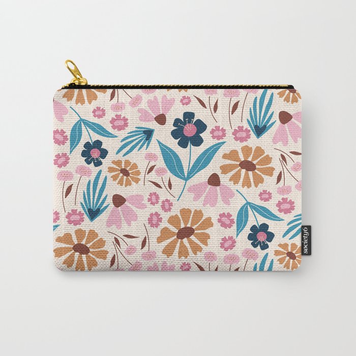 Wild Flowers - Bohemian  Carry All Pouch Gallery Image 1