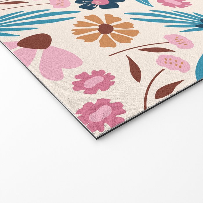 Wild Flowers - Bohemian  Welcome Mat Gallery Image 2