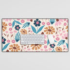 Wild Flowers - Bohemian  Desk Mat Gallery Image 1