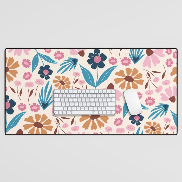 Wild Flowers - Bohemian  Desk Mat Gallery Image 1