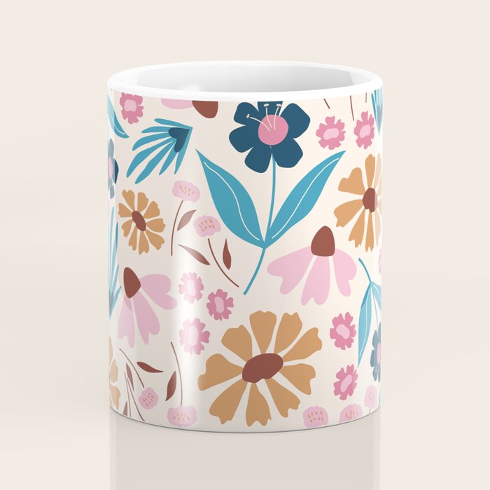 Wild Flowers - Bohemian  Coffee Mug Gallery Image 4