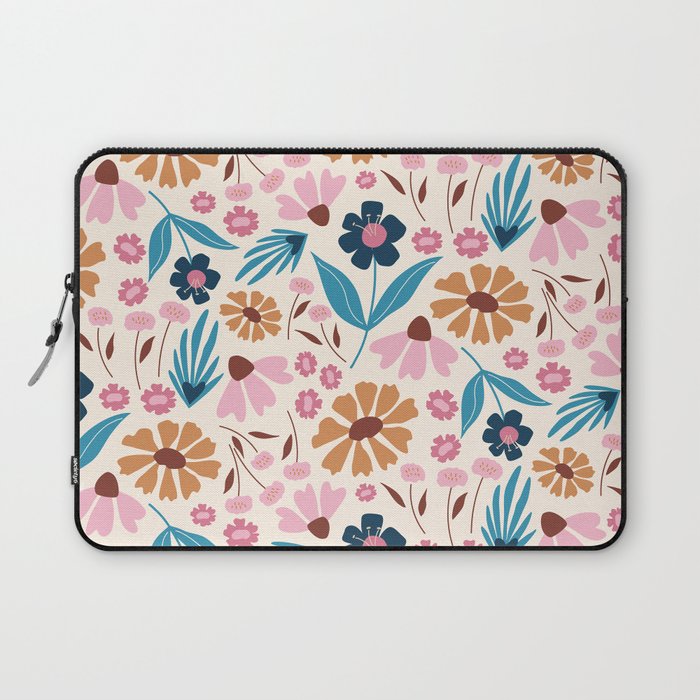 Wild Flowers - Bohemian  Laptop Sleeve Gallery Image 1